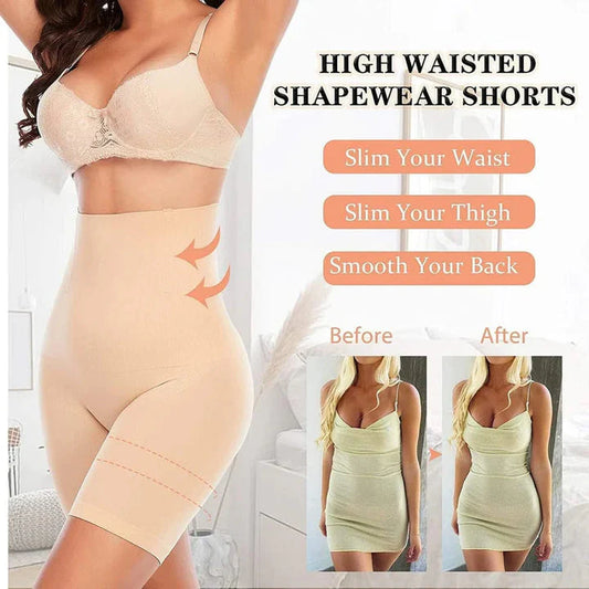 4-in-1 Shaper - Quick Slim Shape Wear Tummy, Back, Thighs, Hips - Black/Efffective Seamless Tummy Tucker Shapewear Body Shaper